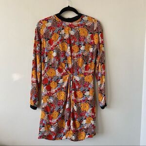 ZARA -Floral & Paisley Printed Mini Dress
